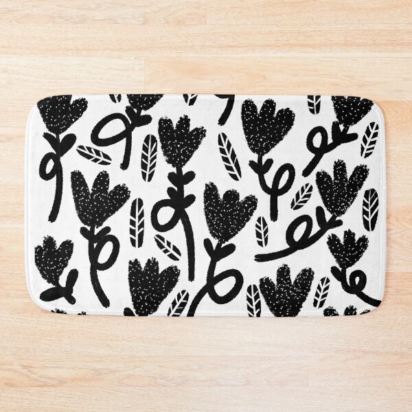 Item preview, Black and white hand drawn flowers designed and sold by Pacesyte.