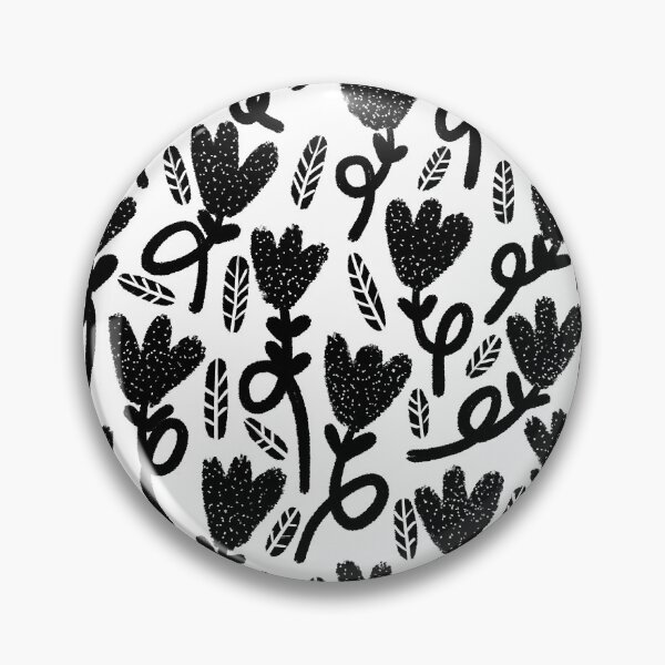 Item preview, Black and white hand drawn flowers designed and sold by Pacesyte.