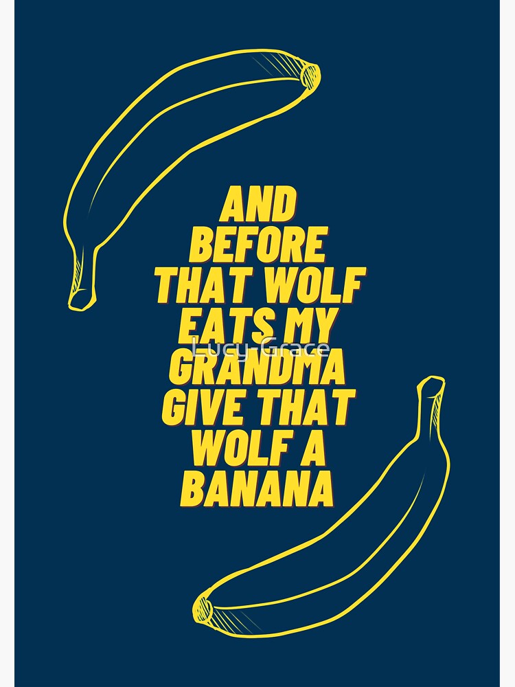 "Give that wolf a banana Eurovision Norway 2022" Sticker by LucyGrace