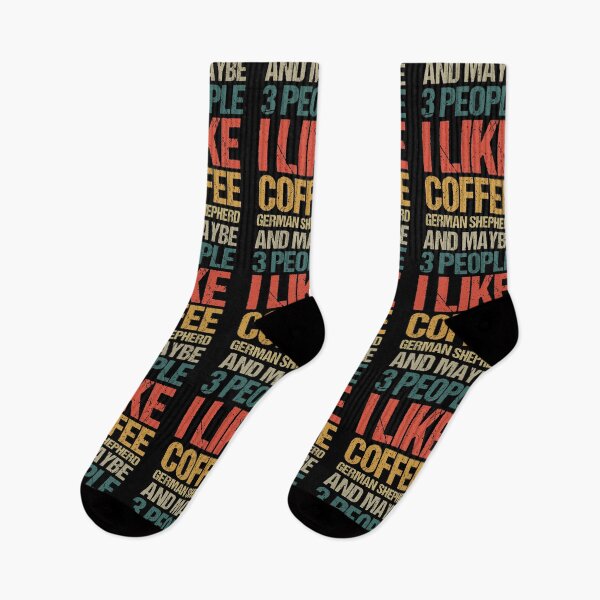 Item preview, I Like Coffee German Shepherd and Maybe 3 People, German Shepherd Lover, German Shepherd Owner, Vintage Retro German Shepherd designed and sold by AMINE  ★★★★★.