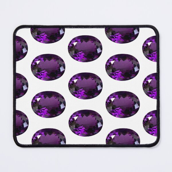 Item preview, Oval Amethyst Gemstone February Birthstone Purple designed and sold by DigitalGemArt.