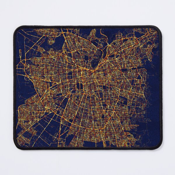 Item preview, Santiago, Chile Map  - City At Night designed and sold by deMAP.
