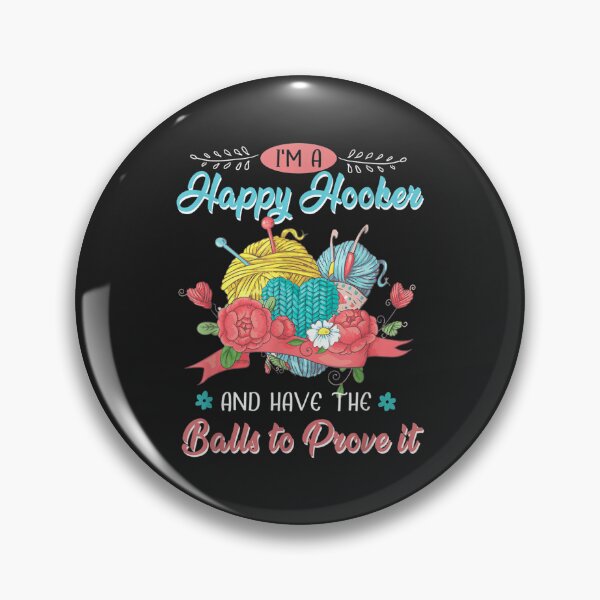 Item preview, Im a happy hooker crocheting Tshirt75 designed and sold by virnmjan.