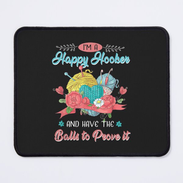 Item preview, Im a happy hooker crocheting Tshirt75 designed and sold by virnmjan.