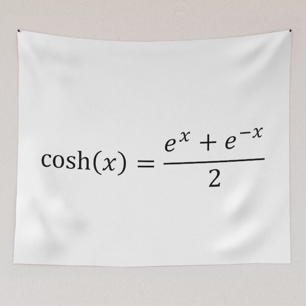Item preview, hyperbolic cosine, cosh designed and sold by NoetherSym.