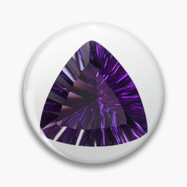 Item preview, Trillion shaped Amethyst Gemstone February Birthstone Purple designed and sold by DigitalGemArt.