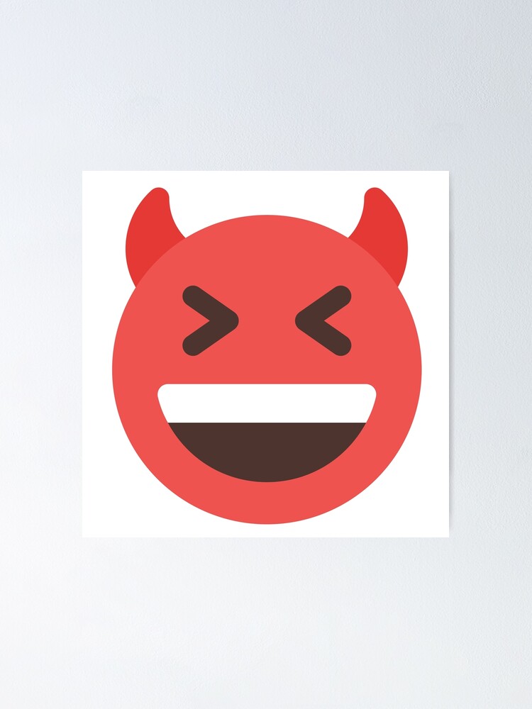 "Red pepper Cat smiley emoji classic" Poster for Sale by Viddhi