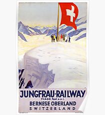 Jungfrau-Bahn-Weinlese-Plakat der Schweiz Poster