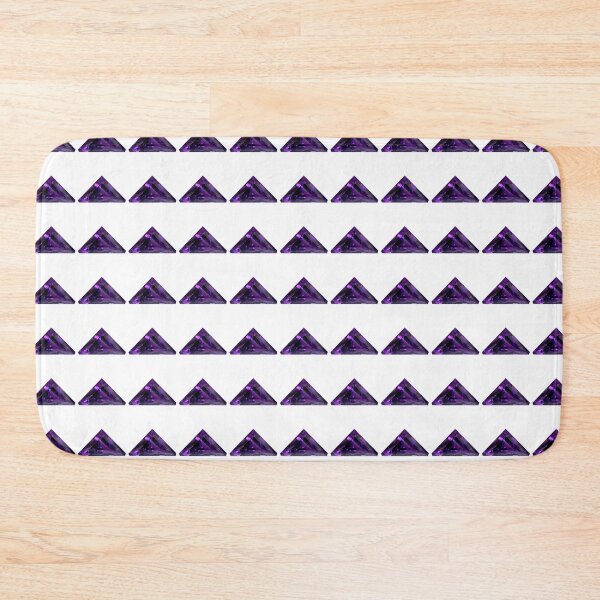 Item preview, Triangle shaped Amethyst Gemstone February Birthstone Purple designed and sold by DigitalGemArt.