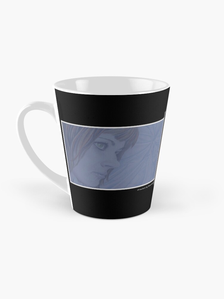 Thumbnail 3 of 4, Coffee Mug, Fracture: Original colour pencil drawing by Dean Sidwell designed and sold by DeanSidwellArt.