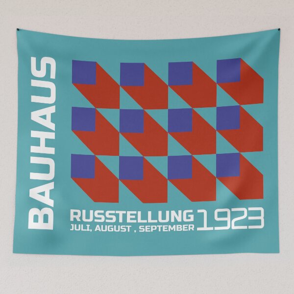 Item preview, Bauhaus - Retro / Art Deco architecture discipline from Berlin, Germany - Available in posters, etc - Aqua  designed and sold by ArcFoundationCo.