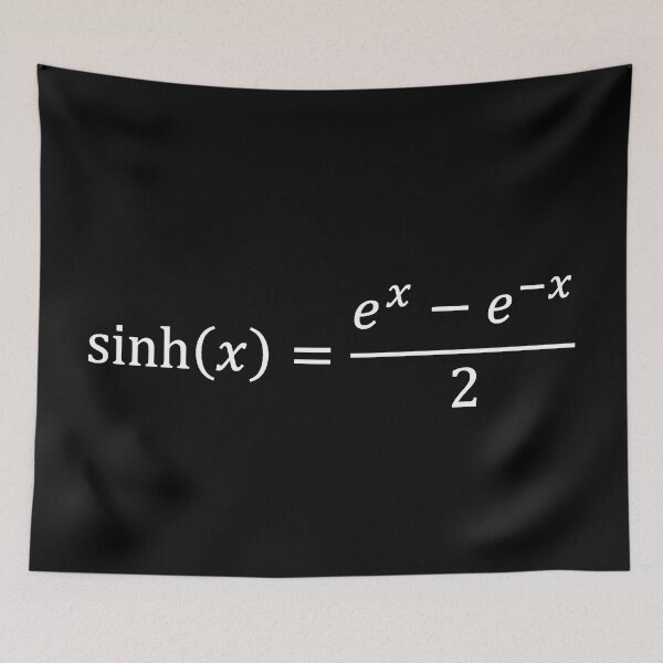 Item preview, hyperbolic sine, sinh dark version designed and sold by NoetherSym.