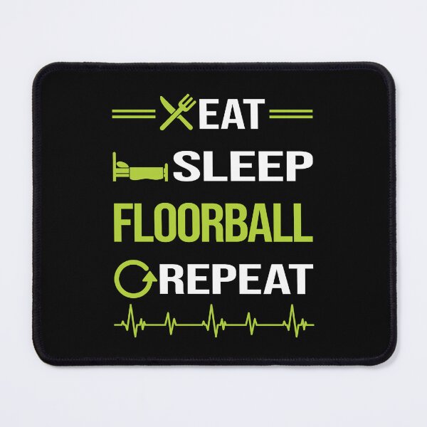 Item preview, Funny Eat Sleep Repeat Floorball designed and sold by HappyTshirt1239.