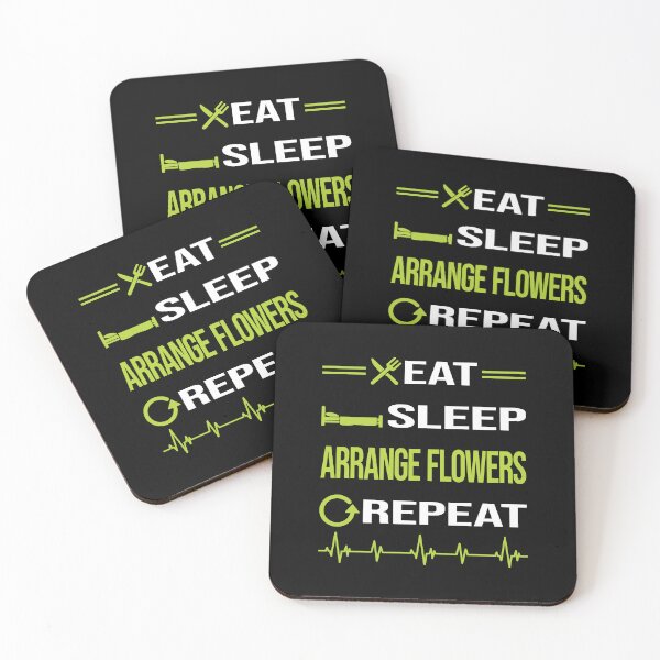 Item preview, Funny Eat Sleep Repeat Flower Arranging Arrangement Floral Design designed and sold by HappyTshirt1239.
