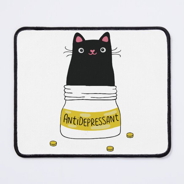 Item preview, Funny Black Cat Antidepressant designed and sold by DeGeo.