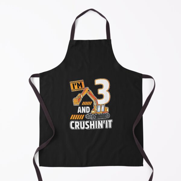 Item preview, Kids 3 year old vehicles construction excavator Birthday 3rd TShirt0 designed and sold by virnmjan.