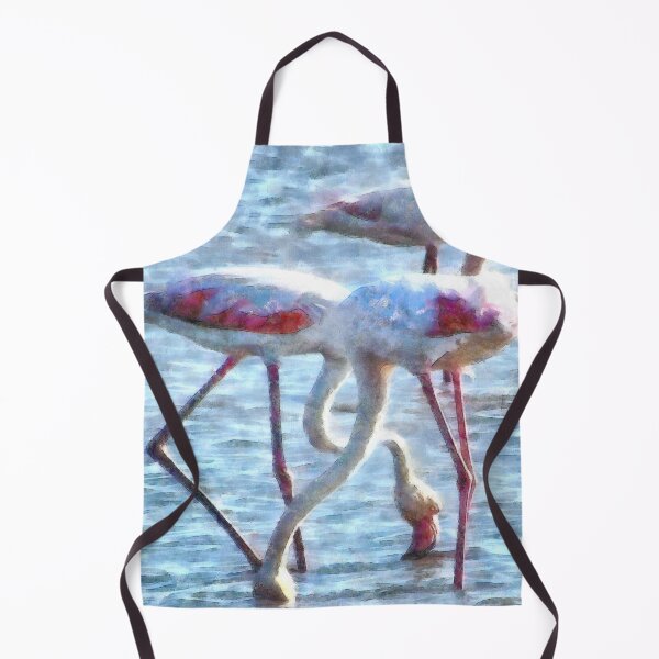 Item preview, Flamingos Eating Artistic Watercolor designed and sold by taiche.