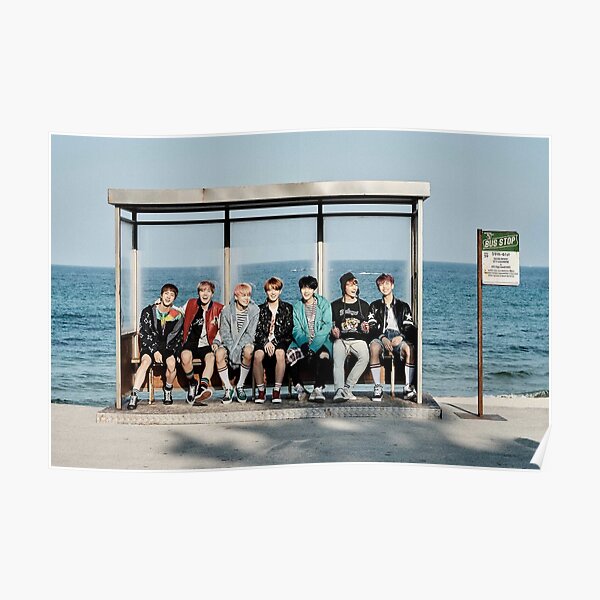 Bts You Never Walk Alone Group 1 Poster By Feedmekitkats Redbubble