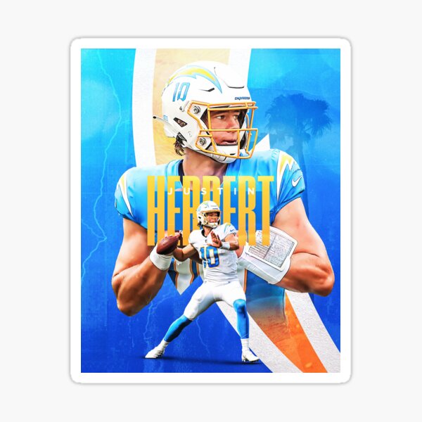 Justin herbert Sticker for Sale by designedbyellaa