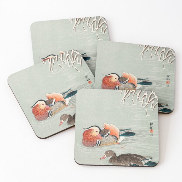 Item preview, COLORFUL MANDARIN DUCKS. OHARA KOSON (1925-1936) designed and sold by metaweb.