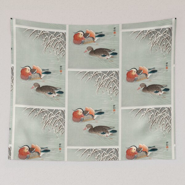 Item preview, COLORFUL MANDARIN DUCKS. OHARA KOSON (1925-1936) designed and sold by metaweb.