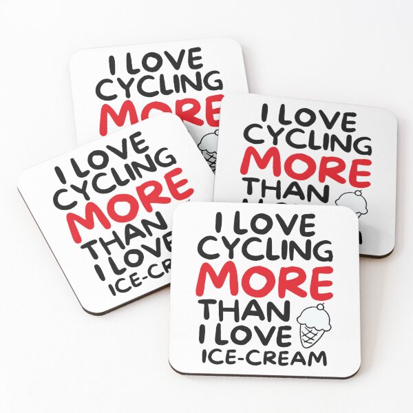 Item preview, I love cycling more than I love ice-cream designed and sold by TheGreenGoat.