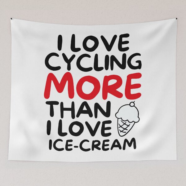 Item preview, I love cycling more than I love ice-cream designed and sold by TheGreenGoat.