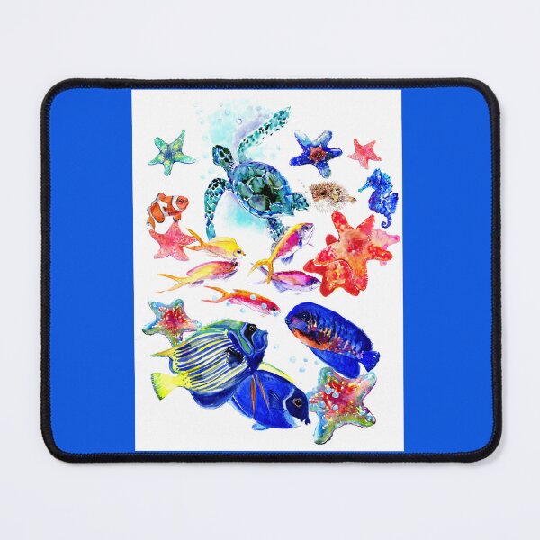Item preview, Coral Sea, Underwater Scene beach, Tropical Colorful Children Design kids room art Classic T-Shirt designed and sold by SvenEichelba.
