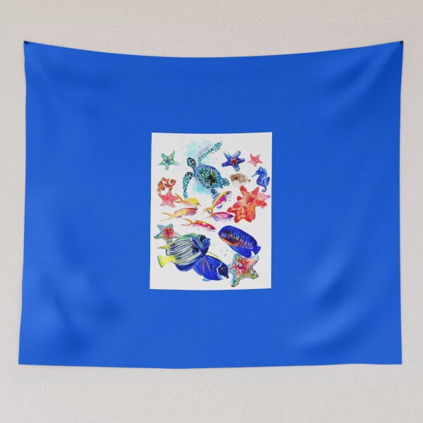 Item preview, Coral Sea, Underwater Scene beach, Tropical Colorful Children Design kids room art Classic T-Shirt designed and sold by SvenEichelba.