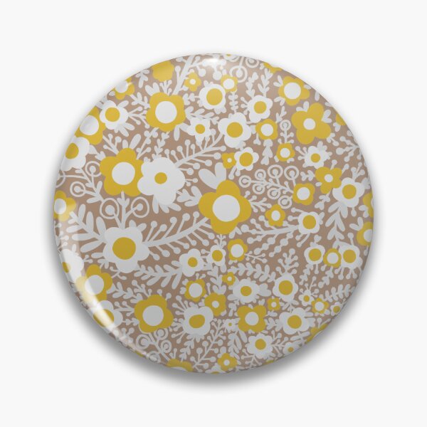 Item preview, Boho Little Daisies - Beige White And Yellow designed and sold by Squarebird.