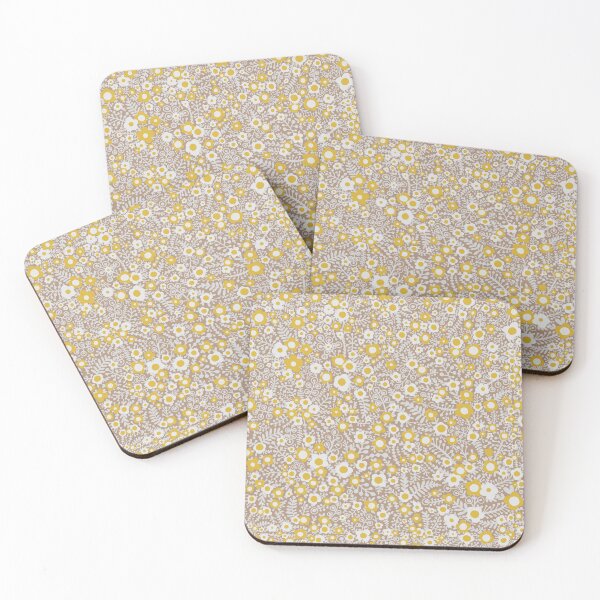 Item preview, Boho Little Daisies - Beige White And Yellow designed and sold by Squarebird.