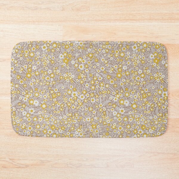 Item preview, Boho Little Daisies - Beige White And Yellow designed and sold by Squarebird.