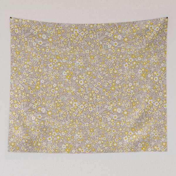 Item preview, Boho Little Daisies - Beige White And Yellow designed and sold by Squarebird.