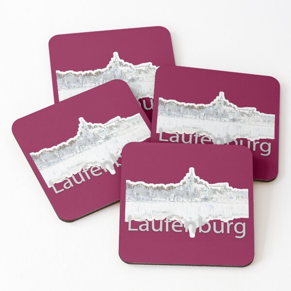 Item preview, abstract skyline of Laufenburg designed and sold by OskiOnTour.