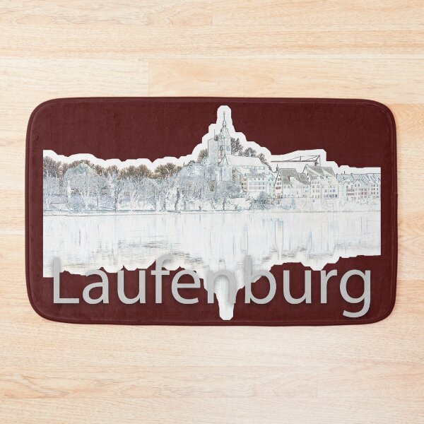 Item preview, abstract skyline of Laufenburg designed and sold by OskiOnTour.