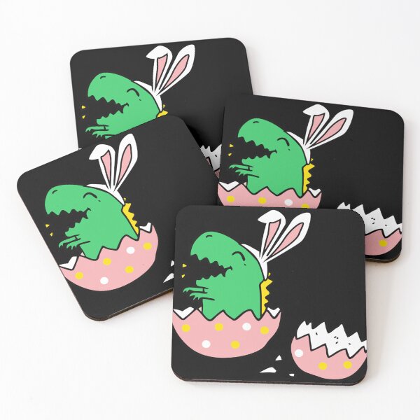 Item preview, Hatching T Rex Bunny Ears Funny Easter for Girls Boys . Sticker designed and sold by majbgdronenk.