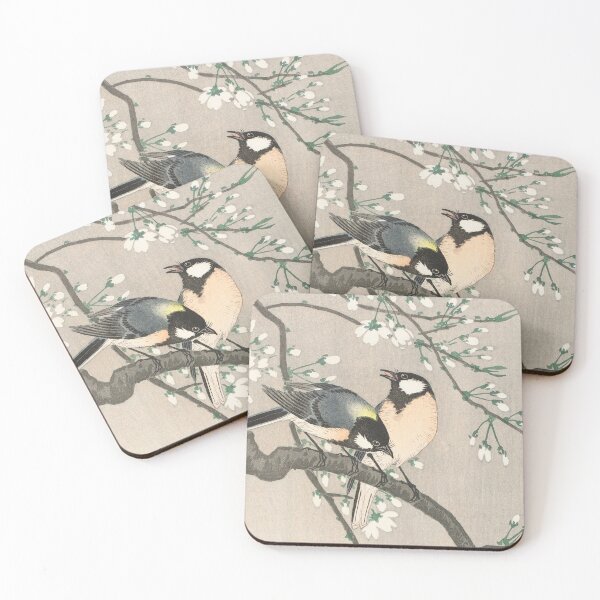 Item preview, TITS BIRDS ON A CHERRY BRANCH. OHARA KOSON (1900-1910) designed and sold by metaweb.