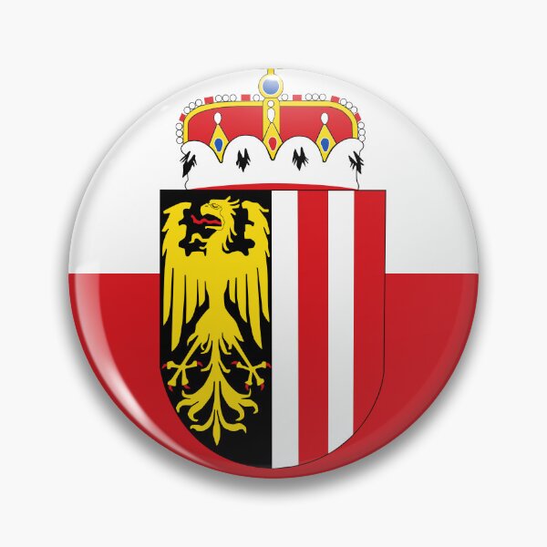 Item preview, Flag of Upper Austria, Austria with Coat of Arms designed and sold by Freihalt.