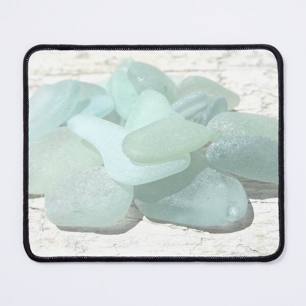 Item preview, Coastal Pale Turquoise Sea Glass on Weathered Faded Light Wood - Beach Aesthetic - Photo 8 of 8 designed and sold by Beachy.