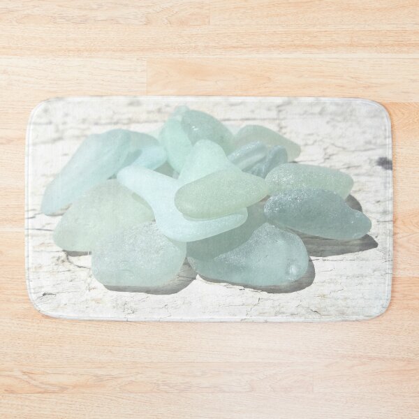 Item preview, Coastal Pale Turquoise Sea Glass on Weathered Faded Light Wood - Beach Aesthetic - Photo 8 of 8 designed and sold by Beachy.