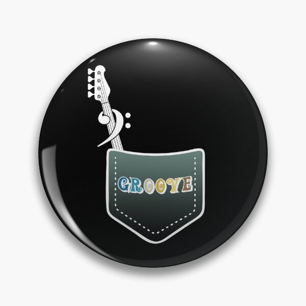 Item preview, BASS PLAYER - GROOVE IN THE POCKET white designed and sold by KoolDsignsMUSIC.