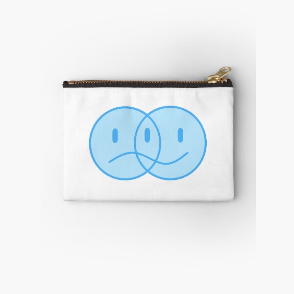 Item preview, happy and sad face blue designed and sold by violetsareblue8.