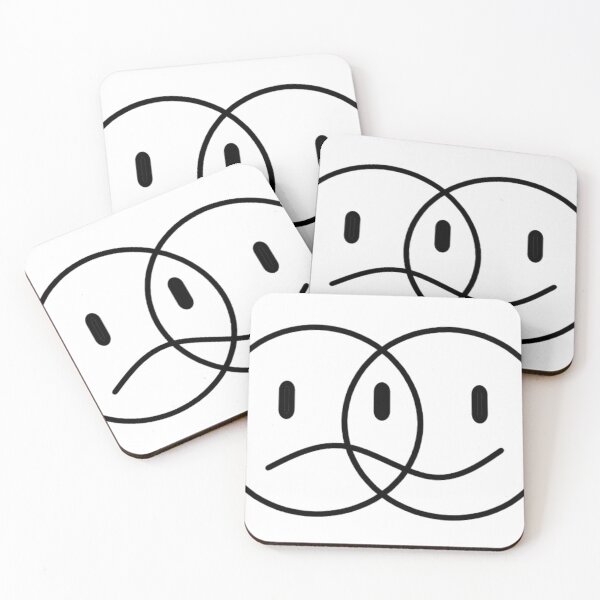 Item preview, happy and sad face designed and sold by violetsareblue8.
