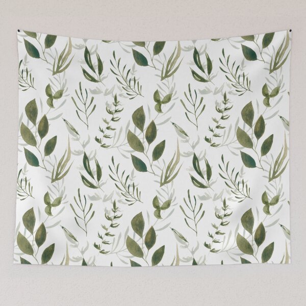 Item preview, botanical leaves seamless pattern designed and sold by Hartics.