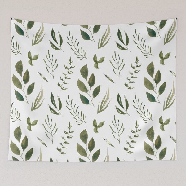 Item preview, botanical leaves seamless pattern designed and sold by Hartics.