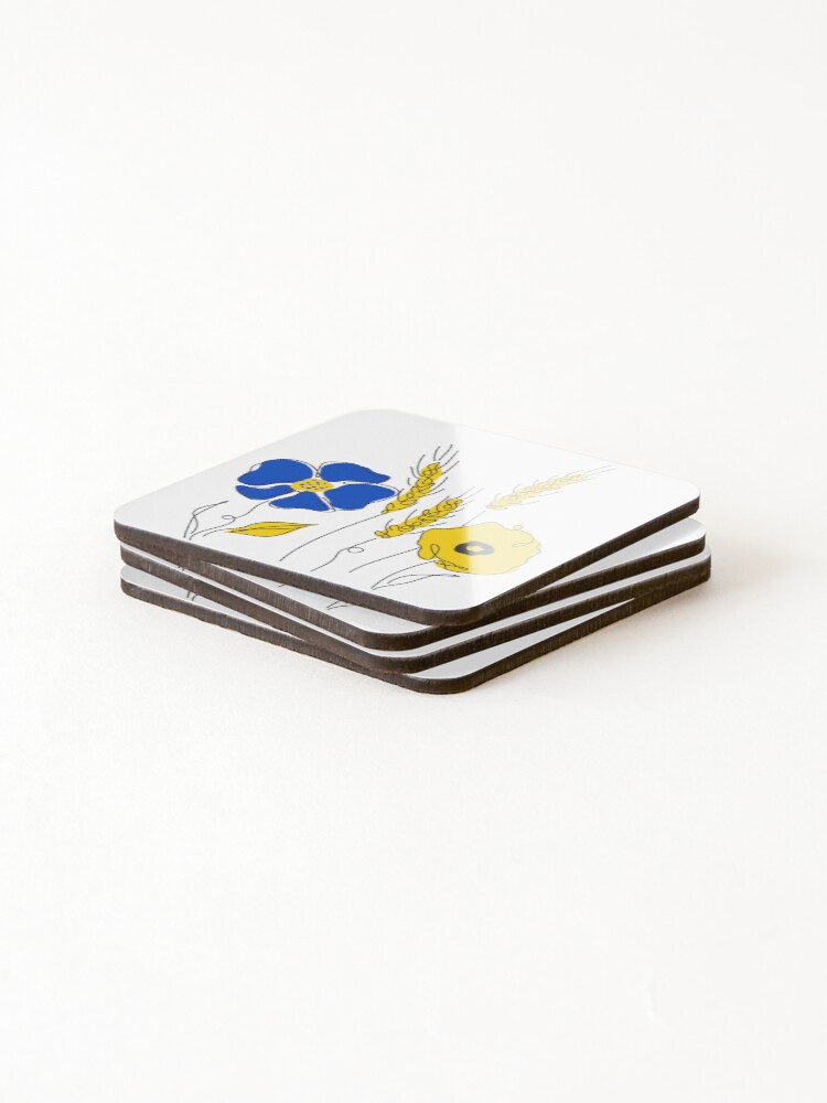 Thumbnail 4 of 5, Coasters (Set of 4), Ukraine designed and sold by ReydaDesign.