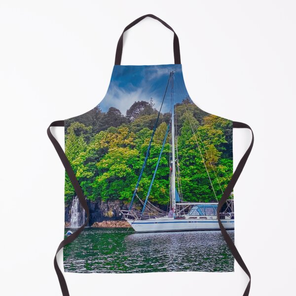 Item preview, Sailboat Moored by Waterfall in Scotland designed and sold by Sailmates Reflections.