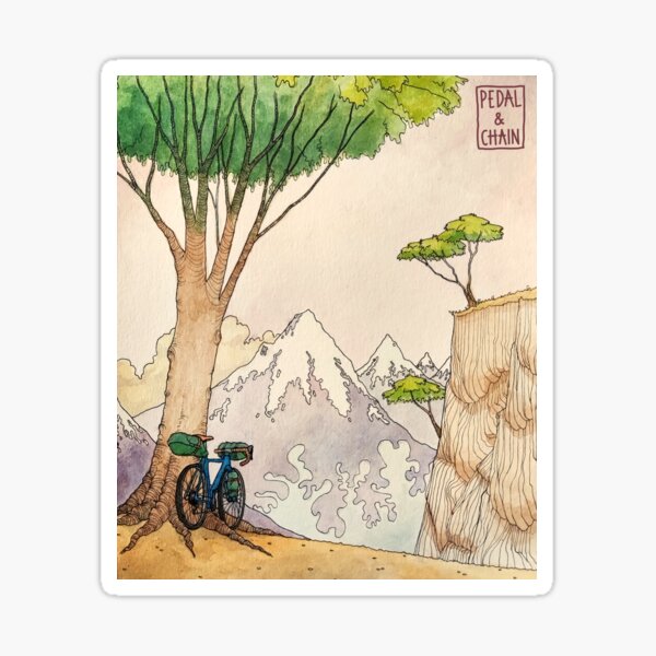 Item preview, Bikepacking to the Land of Escapism designed and sold by PedalAndChain.