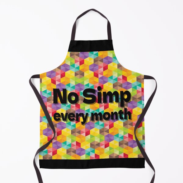 Item preview, No simp month every month colorful pattern typography designed and sold by Randa Ranmania.