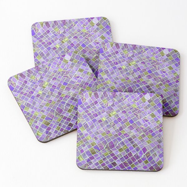 Item preview, Pastel purple yellow colorful mosaic texture designed and sold by fowons.